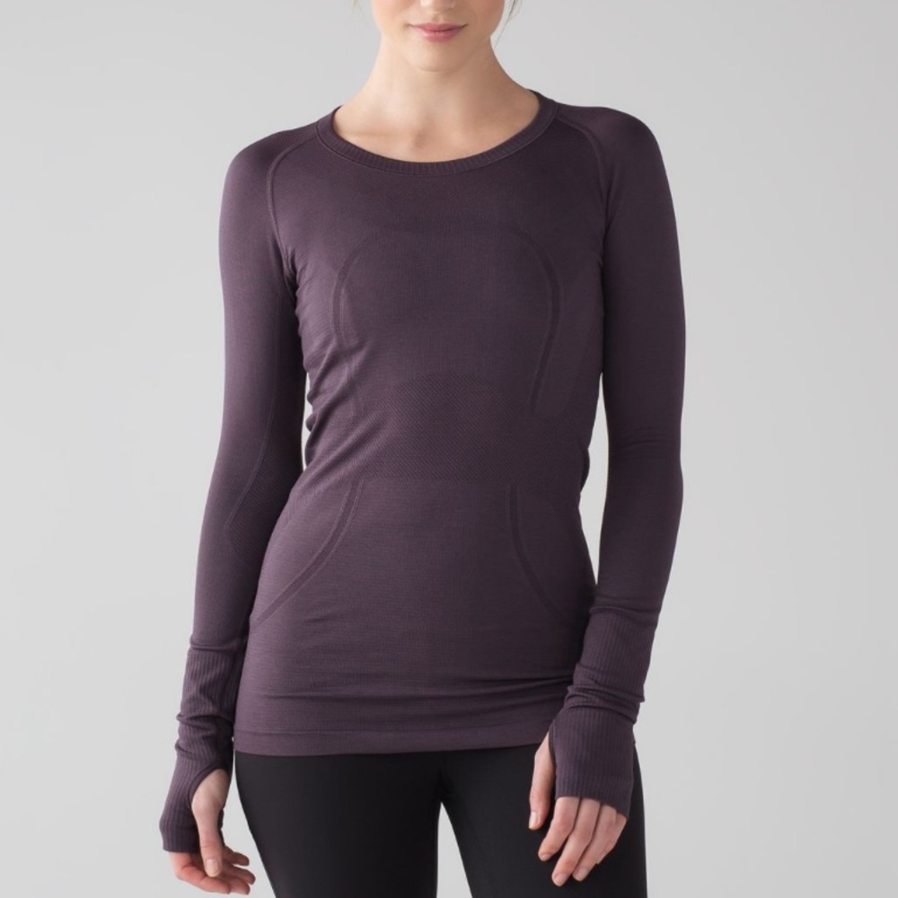 Lululemon Swiftly Tech Long Sleeve Crew Black Currant